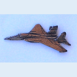 F-15 Pewter Airplane w/1 clutch - Military Patches and Pins