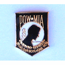 POW-MIA Pin w/1 clutch - Military Patches and Pins