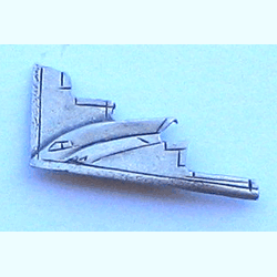 B-2 Pewter Airplane w/1 clutch - Military Patches and Pins